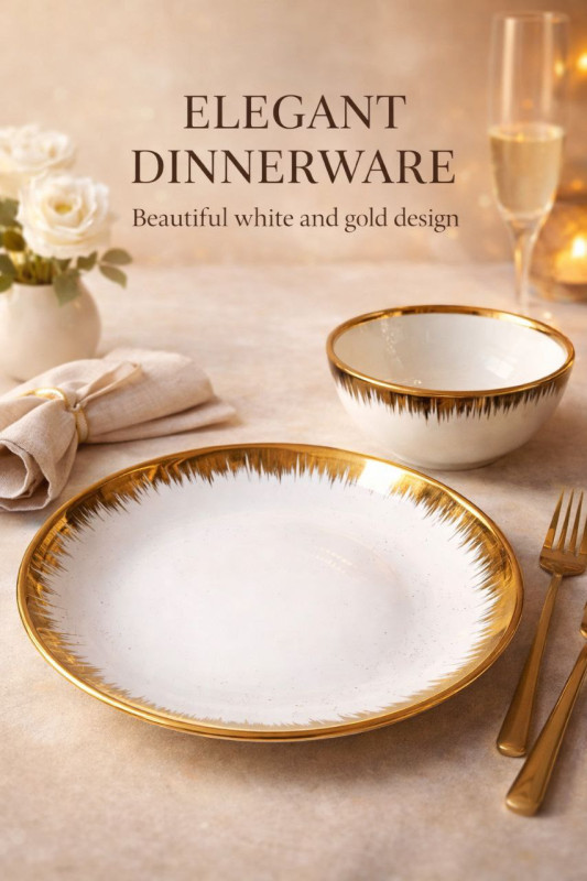 2pc glass dinner set