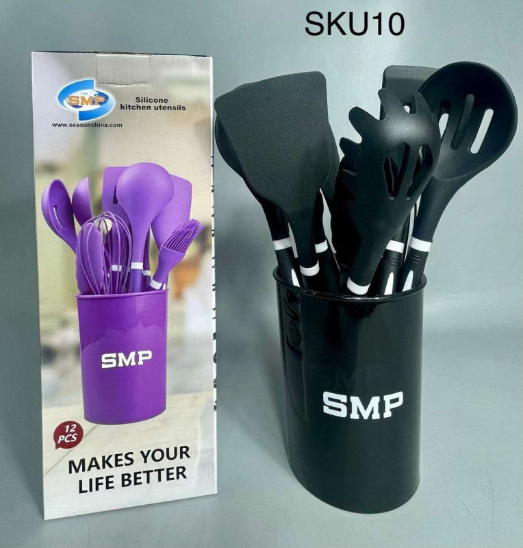 Silicone Kitchen Utensils (12 PCs)