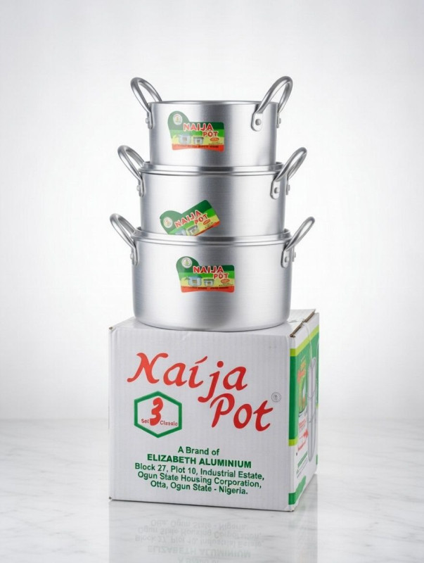 3 Set Aluminum Students Size Pot